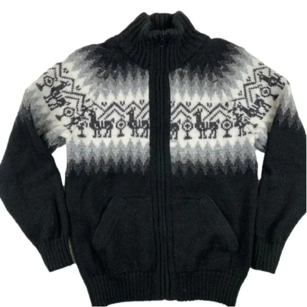 Kids Alpaca  Zippered Sweater